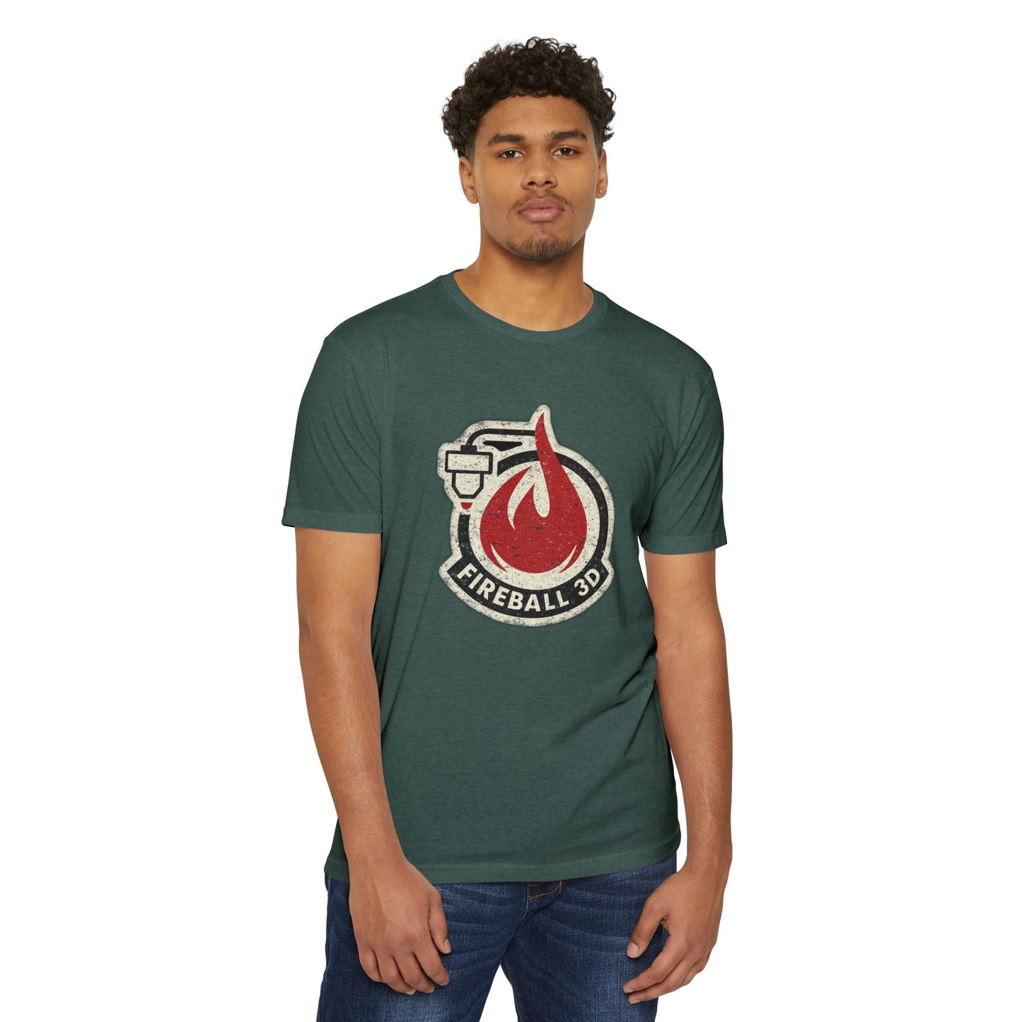 Fireball 3D - Distressed - T-shirt