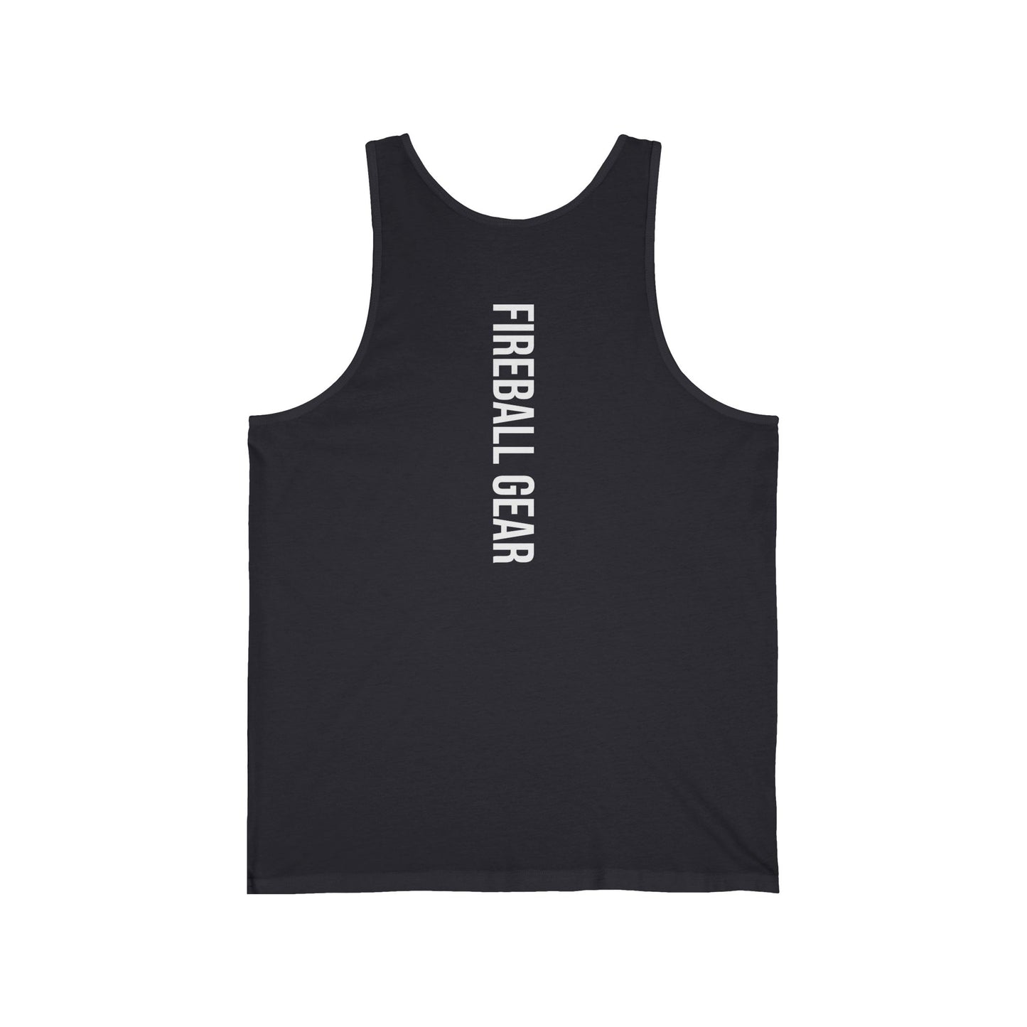 Fireball Gear - Flame & Gear - White - Jersey Tank Top
