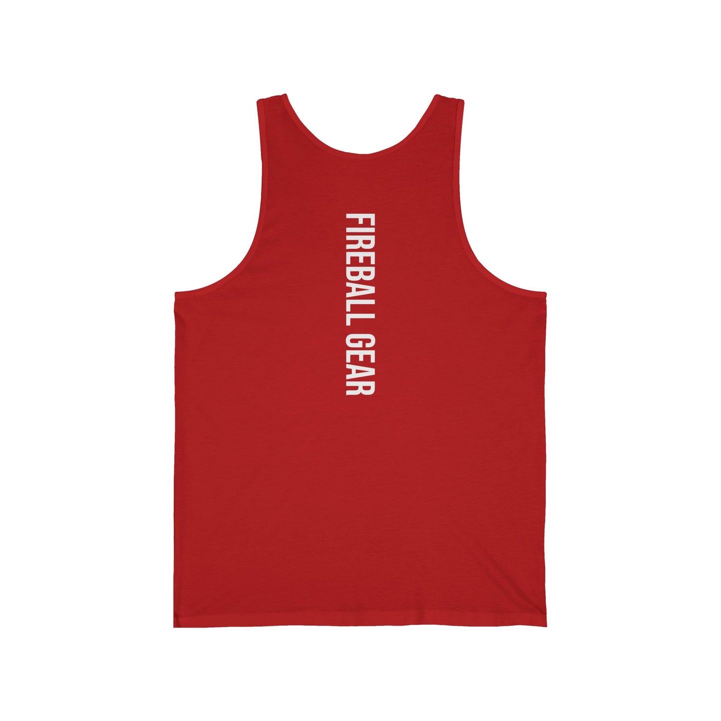 Fireball Gear - Flame & Gear - White - Jersey Tank Top