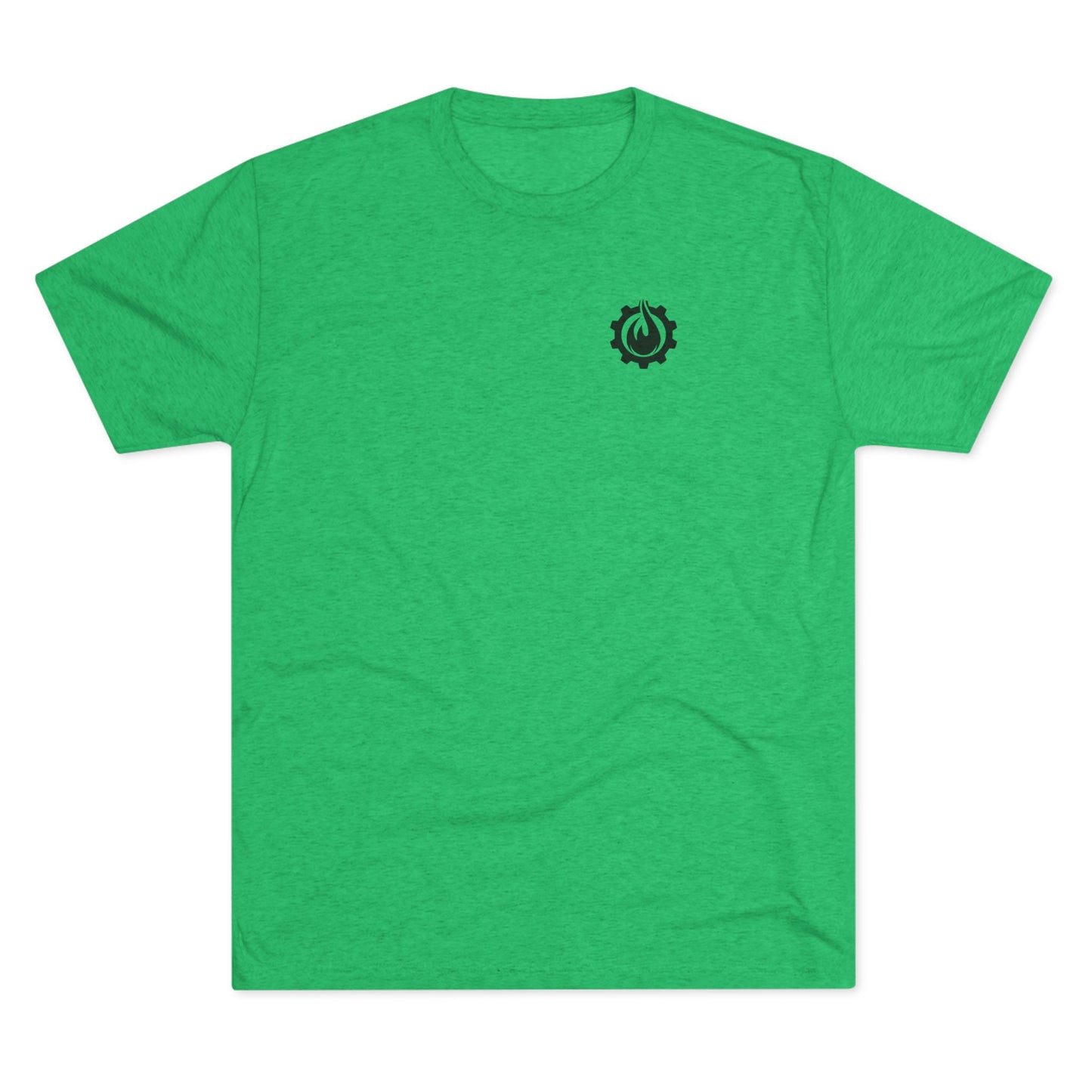 Fireball Gear - Flame & Gear - Black - Triblend T-shirt