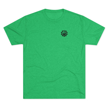 Fireball Gear - Flame & Gear - Black - Triblend T-shirt