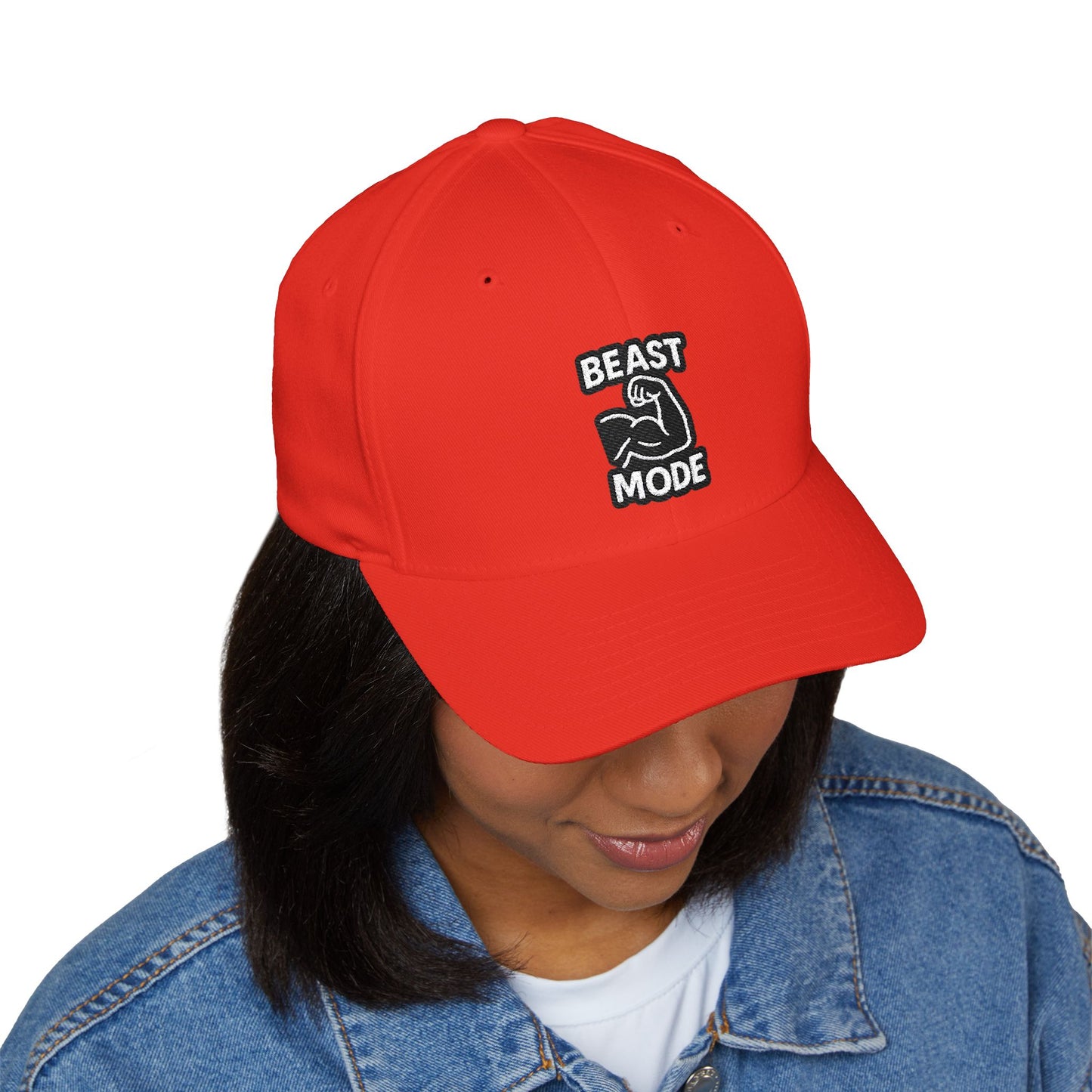Beast Mode Series - Arm Flex - FlexFit Embroidered Baseball Cap