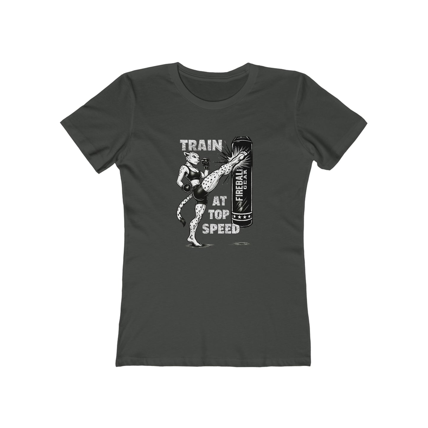 Beast Mode Series - Train at Top Speed -  Women's Slim Fit - Fitness T-shirt