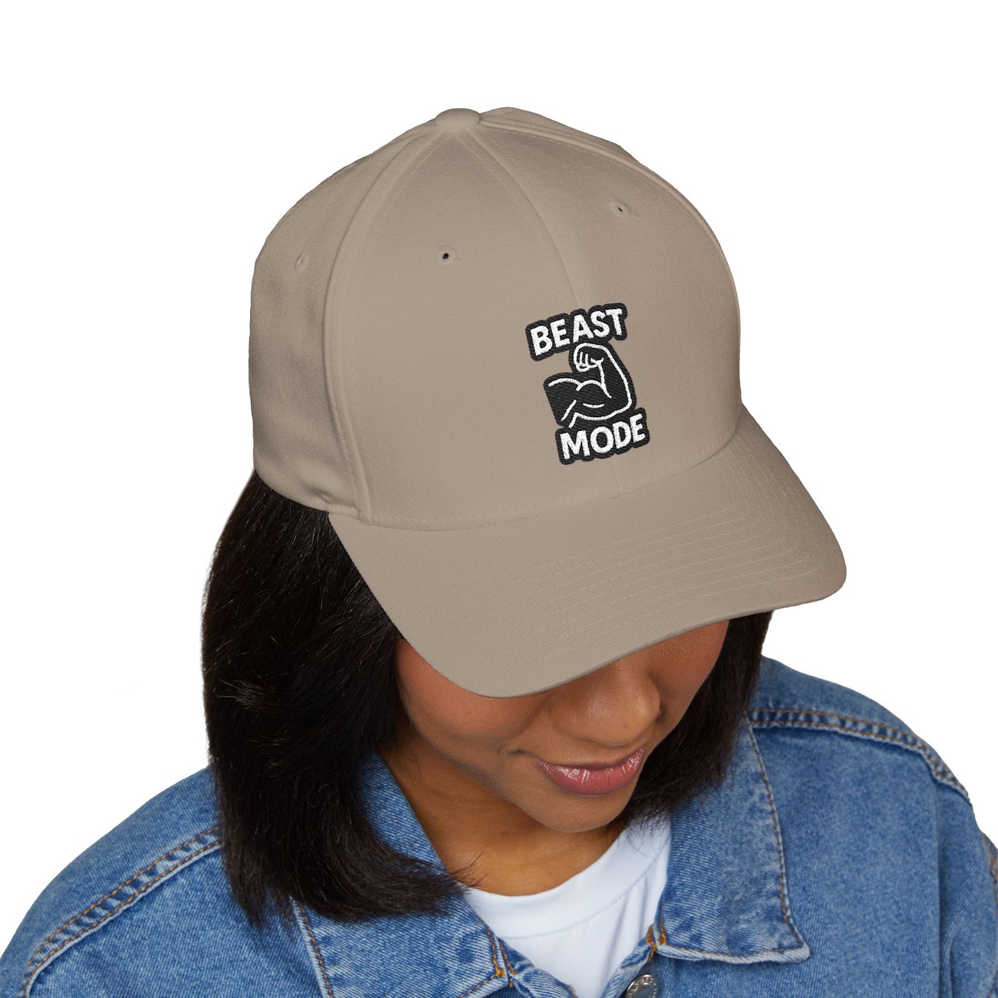 Beast Mode Series - Arm Flex - FlexFit Embroidered Baseball Cap