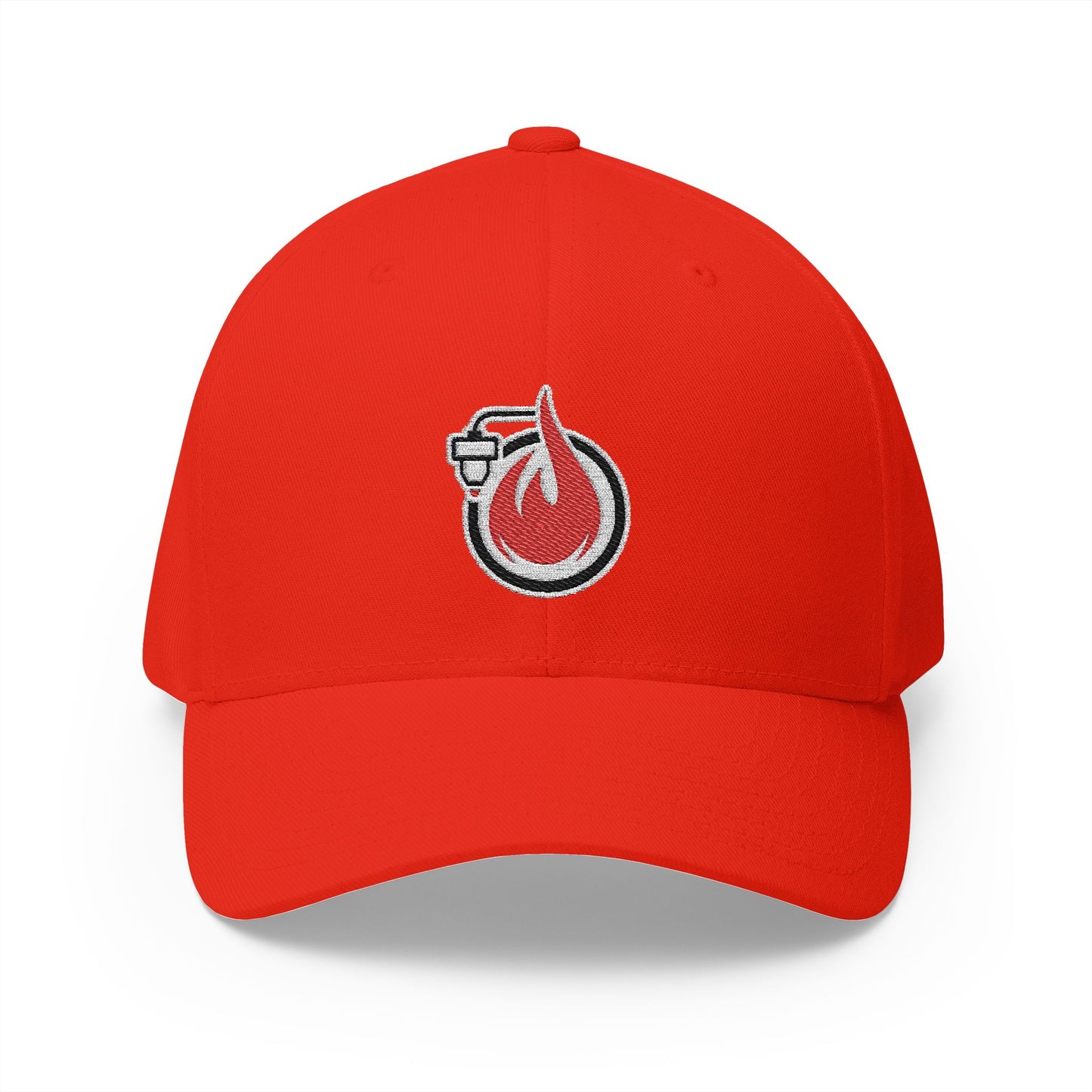 Fireball 3D - Dark Colors - FlexFit Embroidered Baseball Cap