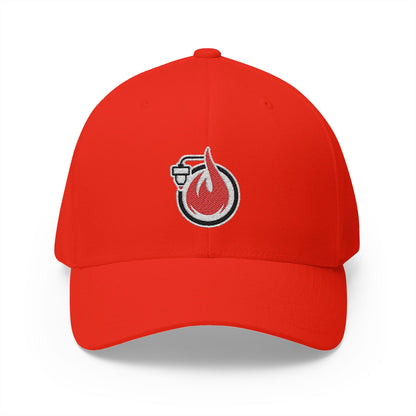 Fireball 3D - Dark Colors - FlexFit Embroidered Baseball Cap