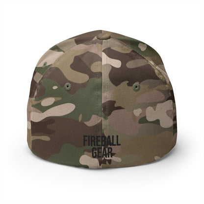 Fireball 3D - Light Colors - FlexFit Embroidered Baseball Cap