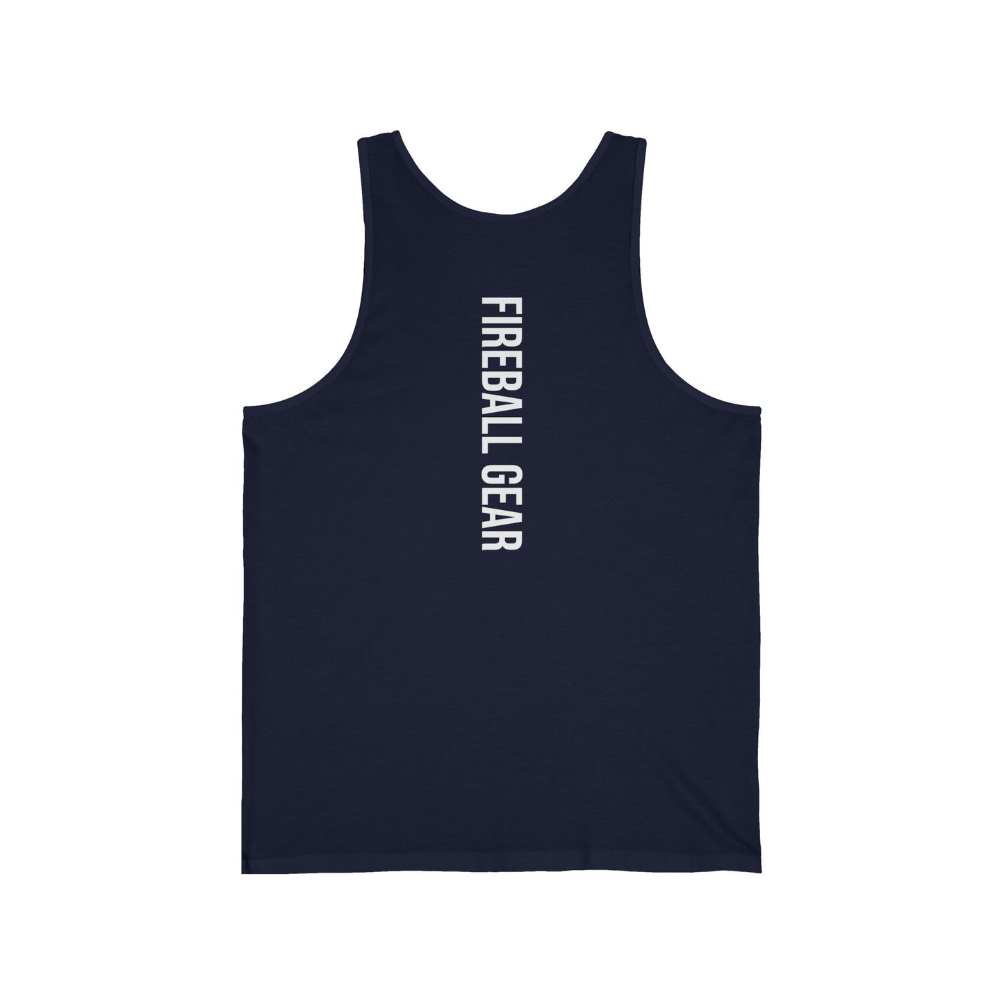 Fireball Gear - Flame & Gear - White - Jersey Tank Top