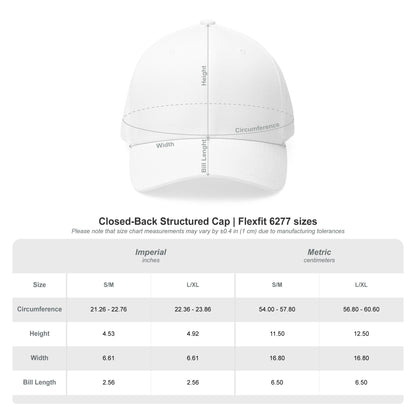 Fireball 3D - Dark Colors - FlexFit Embroidered Baseball Cap