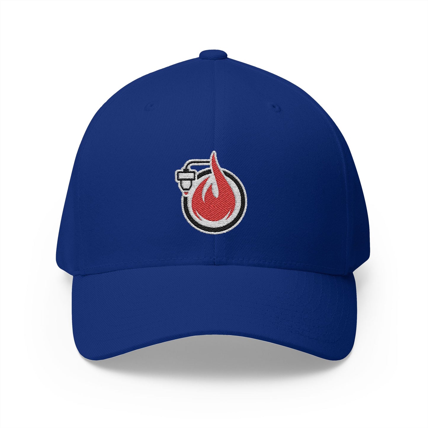 Fireball 3D - Dark Colors - FlexFit Embroidered Baseball Cap