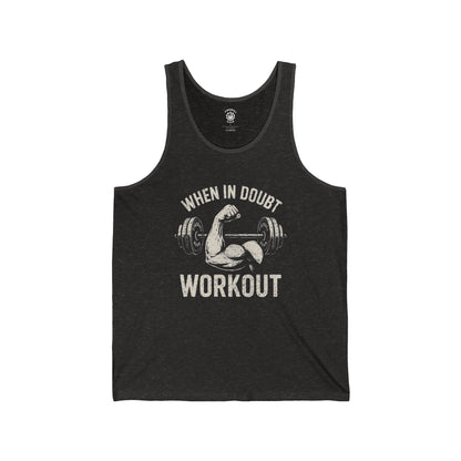 When in Doubt, Workout - Jersey Tank Top