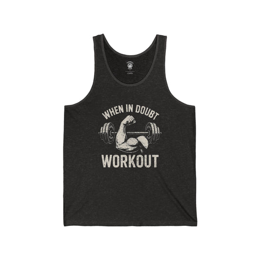 When in Doubt, Workout - Jersey Tank Top