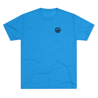 Fireball Gear - Flame & Gear - Black - Triblend T-shirt