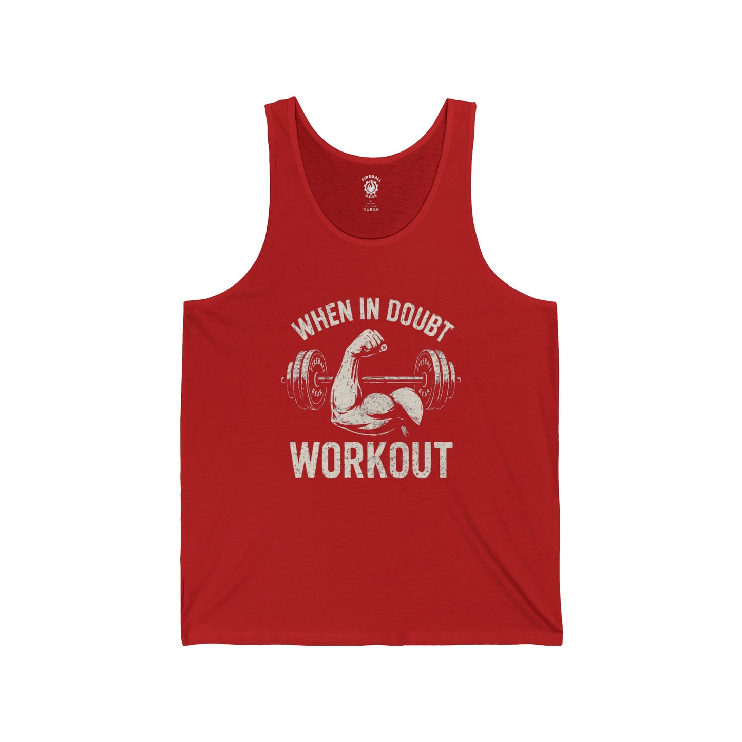 When in Doubt, Workout - Jersey Tank Top