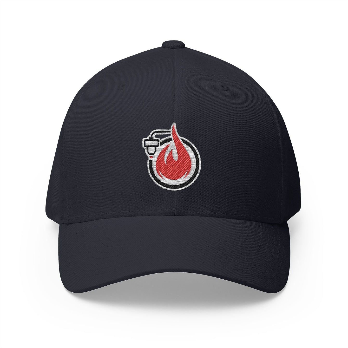 Fireball 3D - Dark Colors - FlexFit Embroidered Baseball Cap
