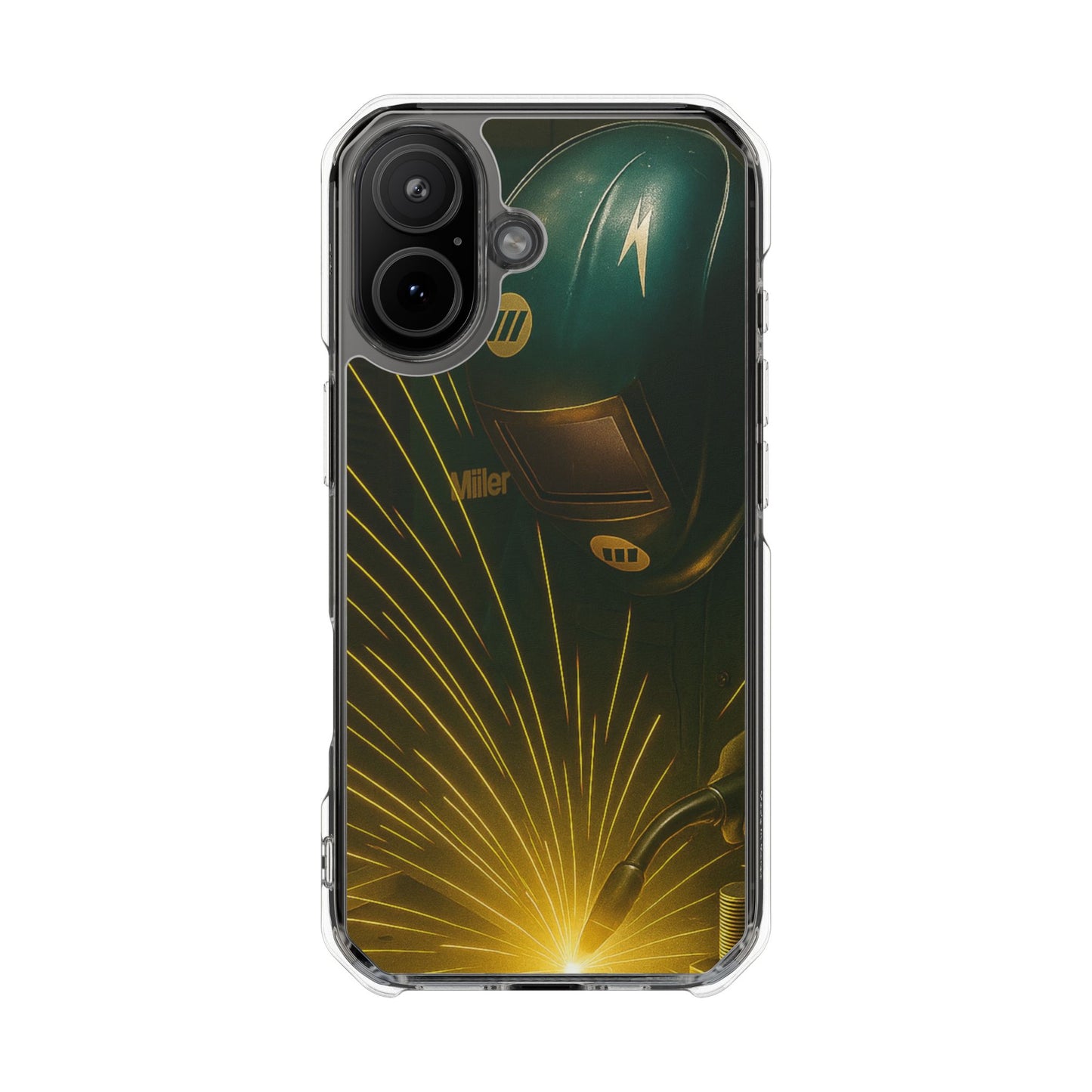 Miller Welder - Magnetic Clear Impact iPhone Cases