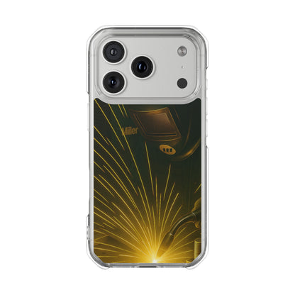 Miller Welder - Magnetic Clear Impact iPhone Cases