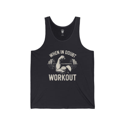 When in Doubt, Workout - Jersey Tank Top