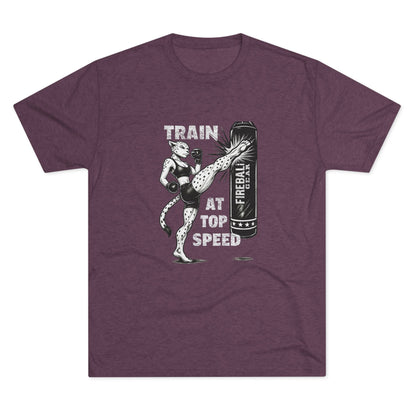 Beast Mode Series - Train at Top Speed Female - Fitness Triblend T-shirt