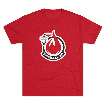 Fireball 3D - Triblend T-shirt