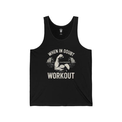 When in Doubt, Workout - Jersey Tank Top