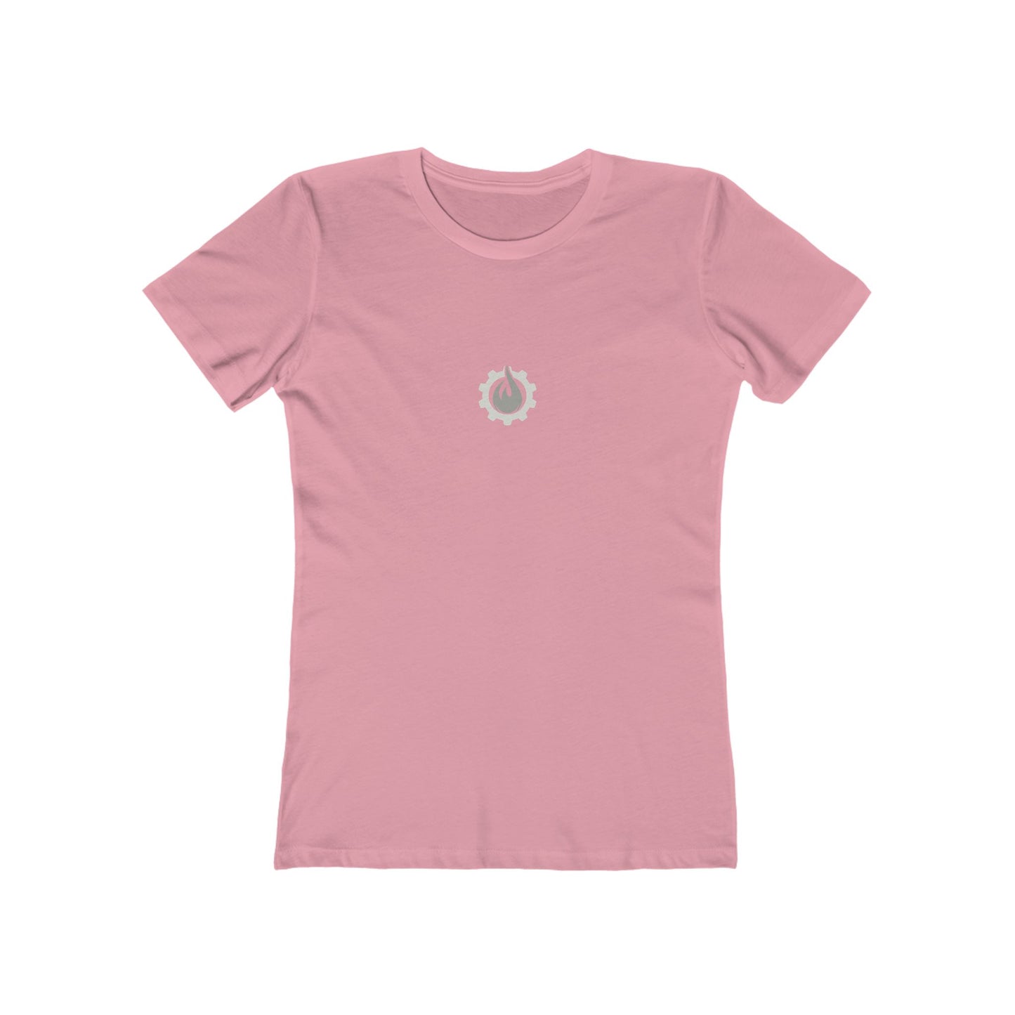 Fireball Gear - Flame & Gear - Gray & White - Women's Slim Fit - Fitness T-shirt