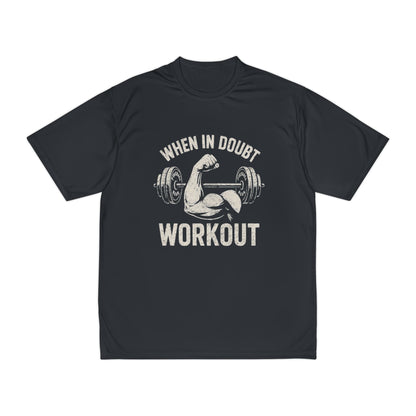 When in Doubt Workout - Polyester Fitness T-shirt
