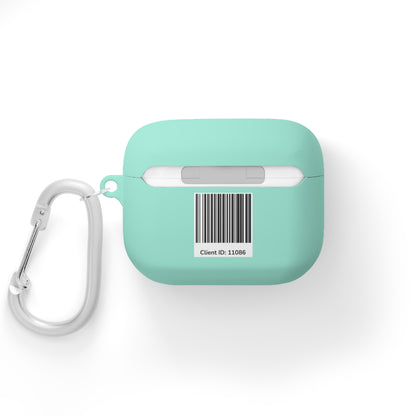 Beast Mode AirPods Case Cover – Black & Red Flame Gear – Personalized with Your Gym Barcode