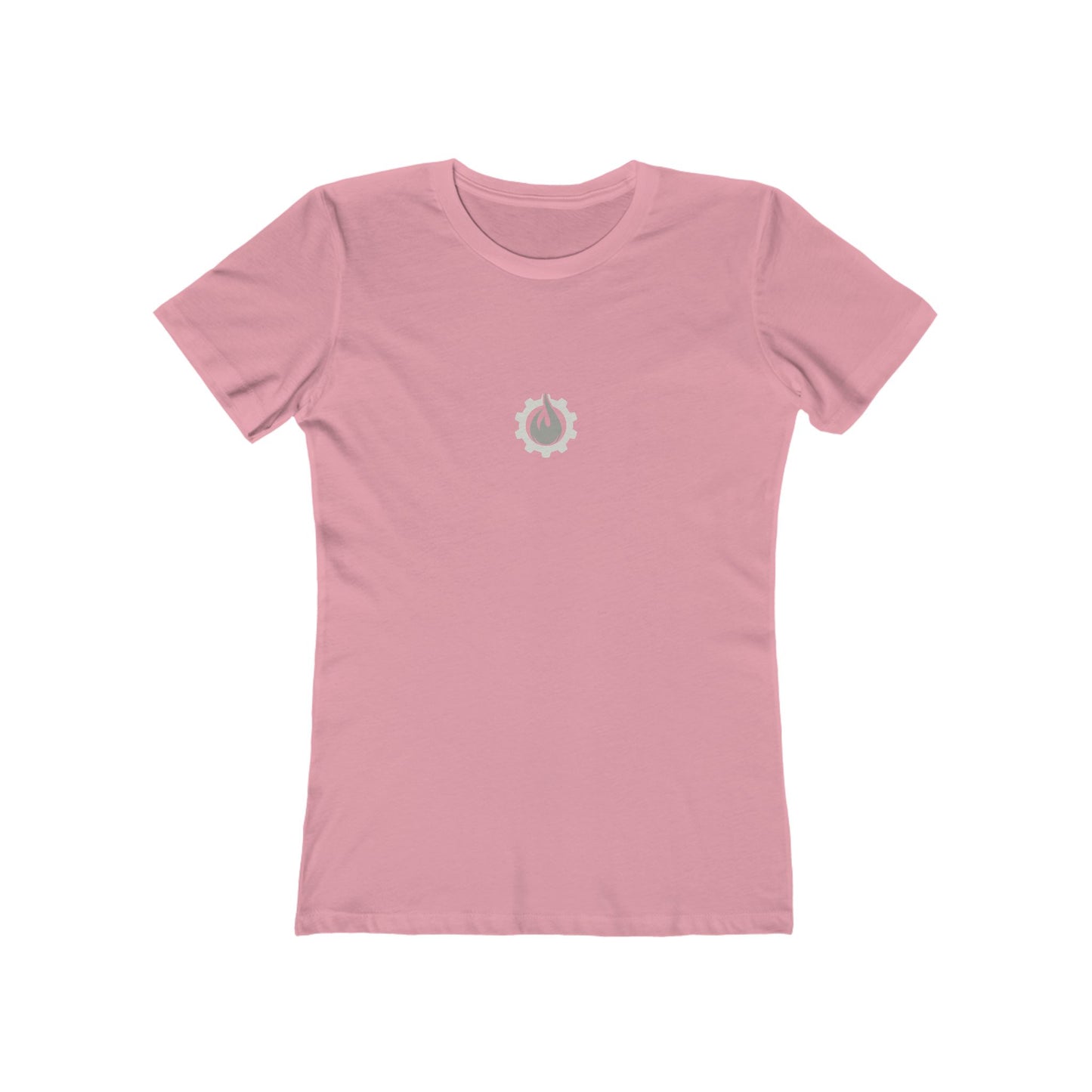 Fireball Gear - Flame & Gear - Gray & White - Women's Slim Fit T-shirt
