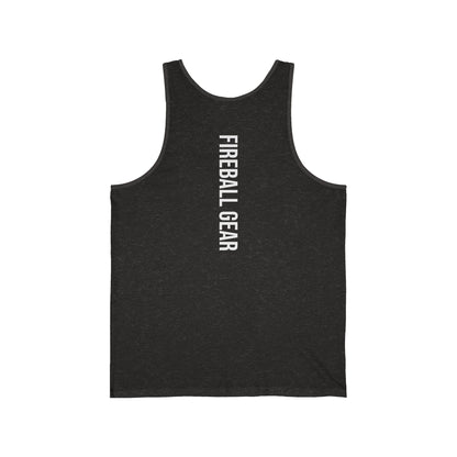 Fireball Gear - Flame & Gear - White - Jersey Tank Top