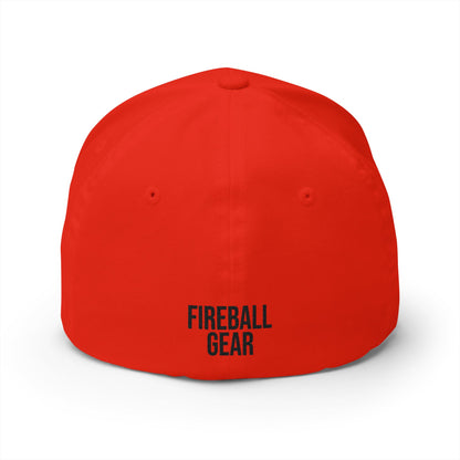 Fireball 3D - Light Colors - FlexFit Embroidered Baseball Cap