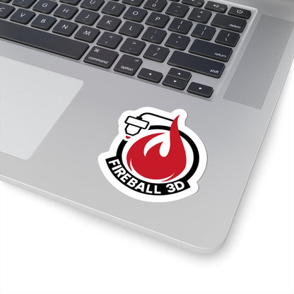 Fireball 3D - Logo Sticker