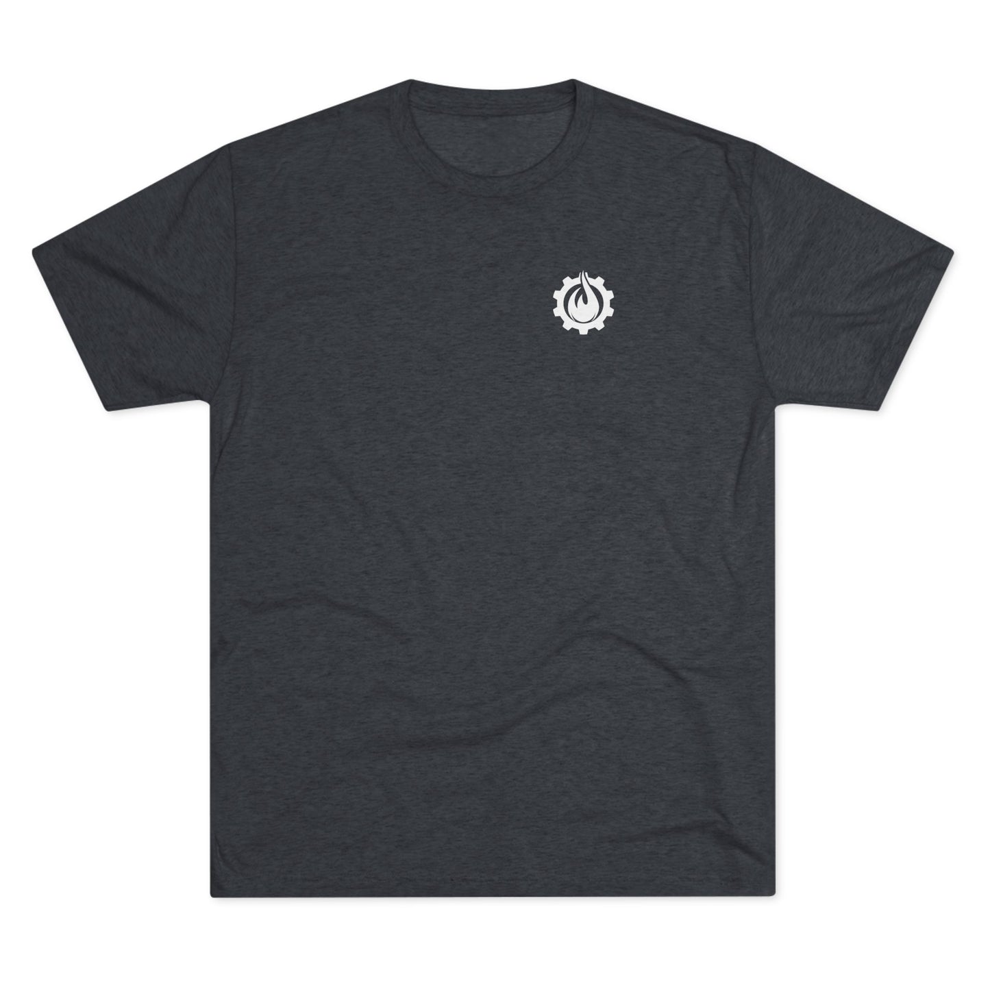 Fireball Gear - Flame & Gear - White - Triblend T-shirt