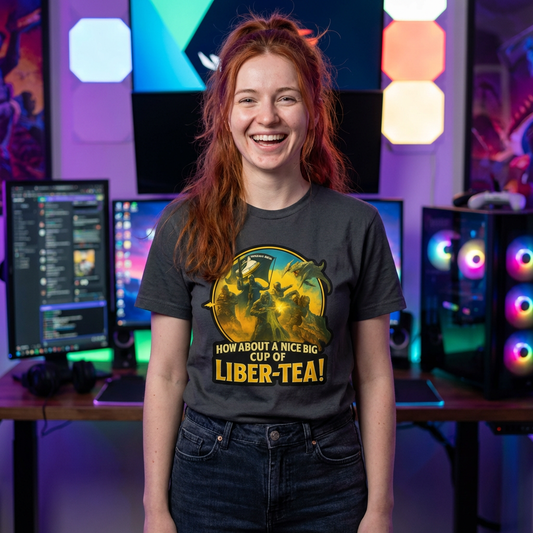 Have a Nice Big Cup of LIBRA-TEA! - Gaming T-shirt