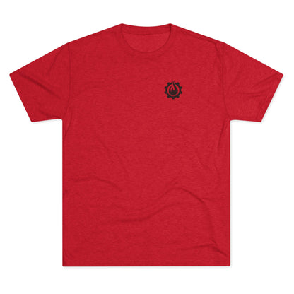 Fireball Gear - Flame & Gear - Black - Triblend T-shirt
