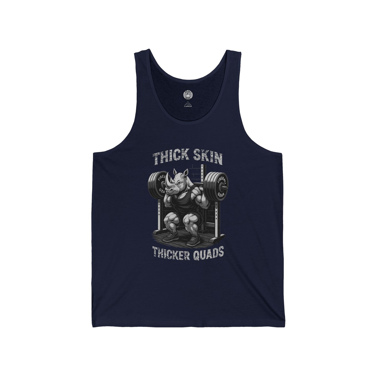 Beast Mode Series - Thick Skin, Thicker Quads - Jersey Tank Top