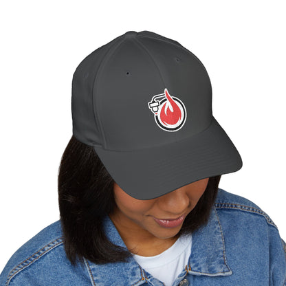 Fireball 3D - Dark Colors - FlexFit Embroidered Baseball Cap