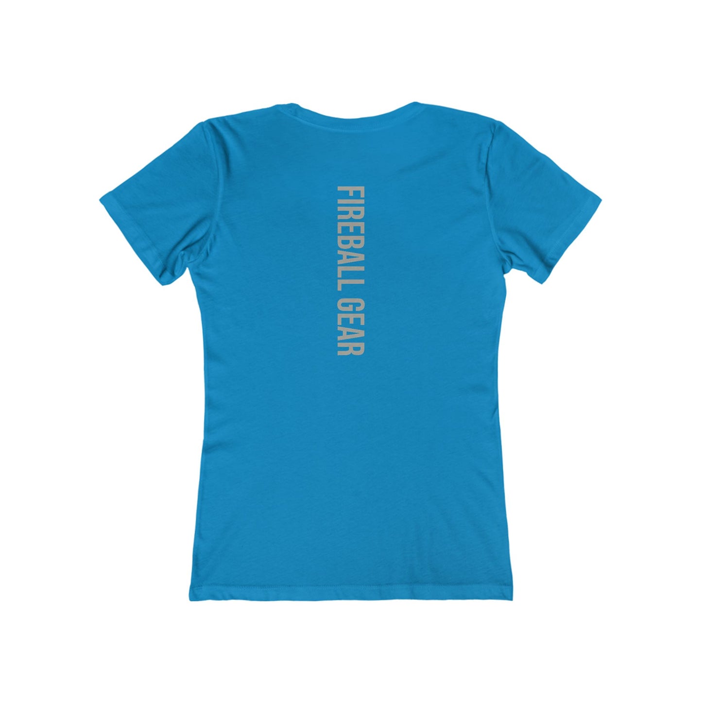Fireball Gear - Flame & Gear - Gray & White - Women's Slim Fit T-shirt