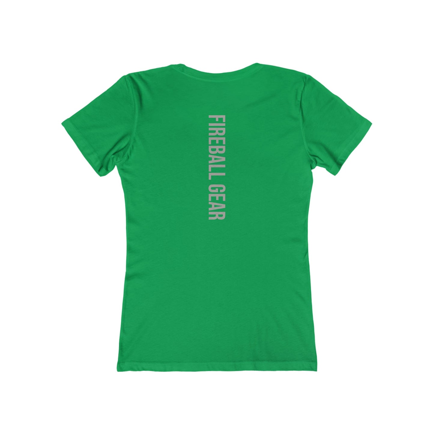 Fireball Gear - Flame & Gear - Gray & White - Women's Slim Fit T-shirt