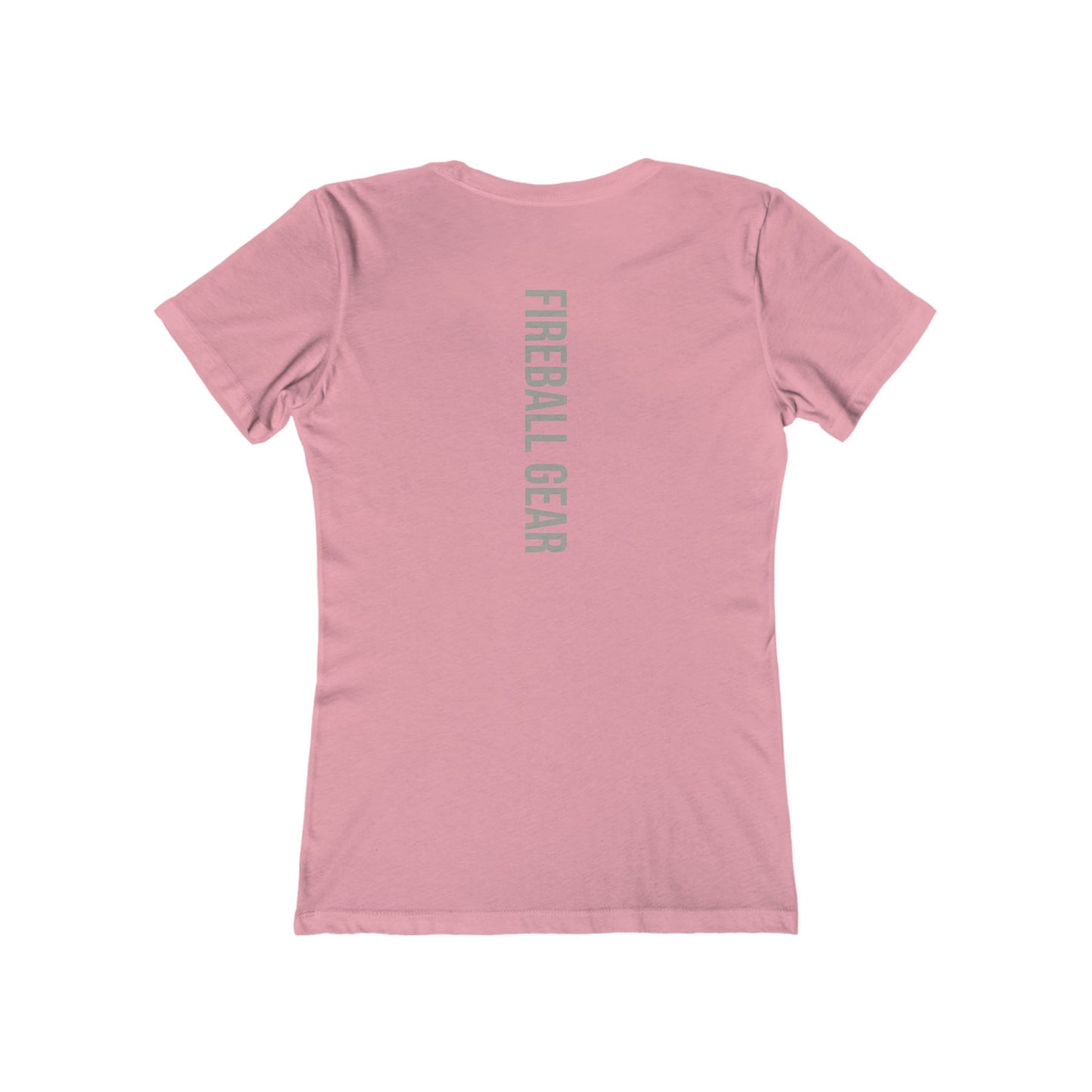 Fireball Gear - Flame & Gear - Gray & White - Women's Slim Fit T-shirt