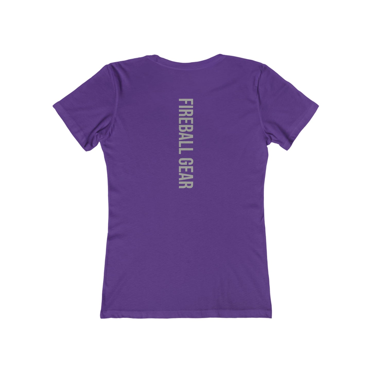 Fireball Gear - Flame & Gear - Gray & White - Women's Slim Fit T-shirt
