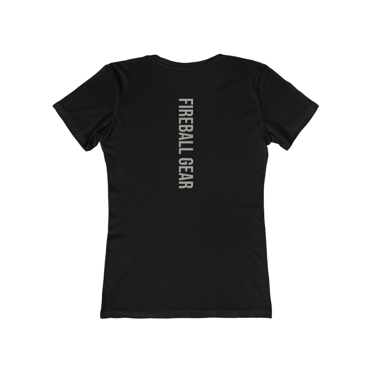Fireball Gear - Flame & Gear - Gray & White - Women's Slim Fit T-shirt