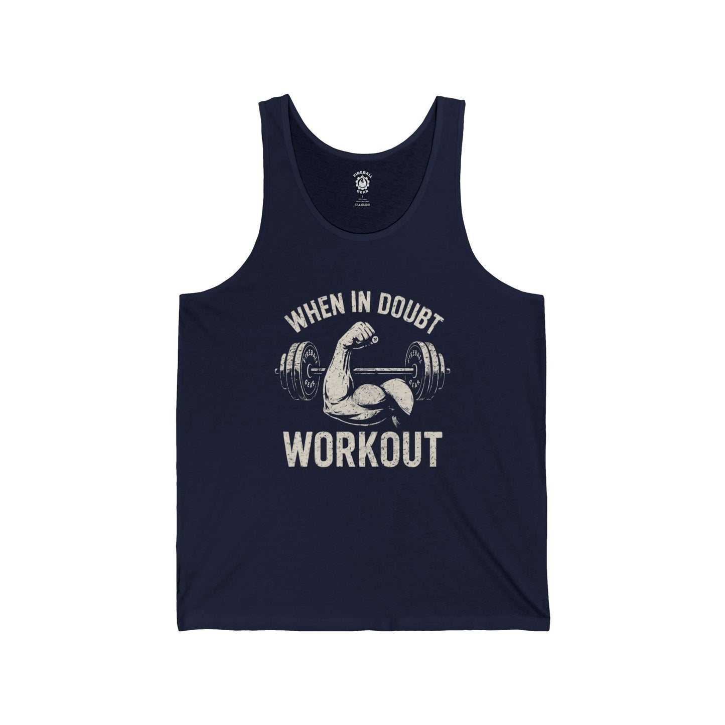 When in Doubt, Workout - Jersey Tank Top