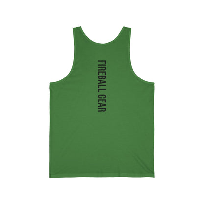 Fireball Gear - Flame & Gear - Black - Fitness Jersey Tank Top