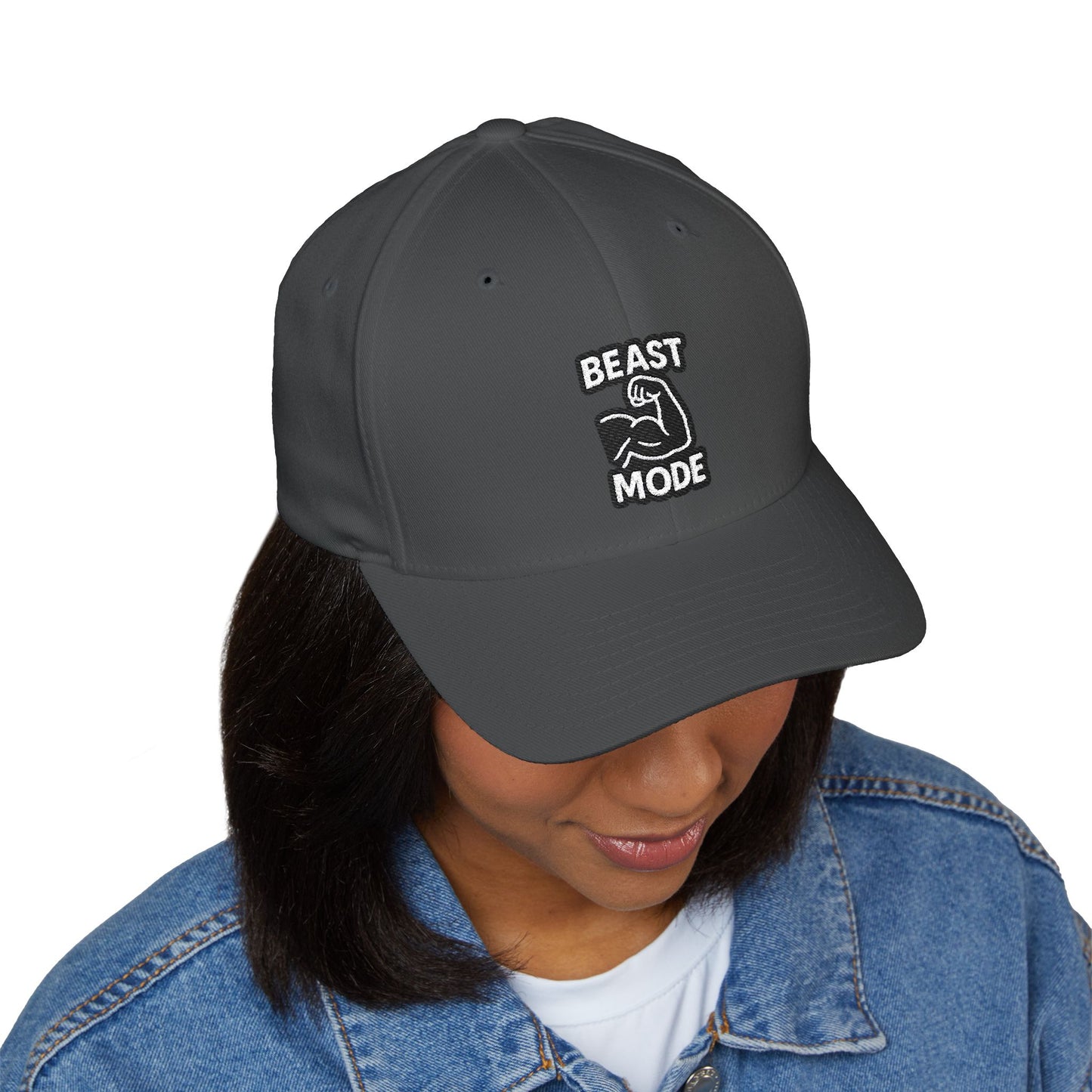Beast Mode Series - Arm Flex - FlexFit Embroidered Baseball Cap
