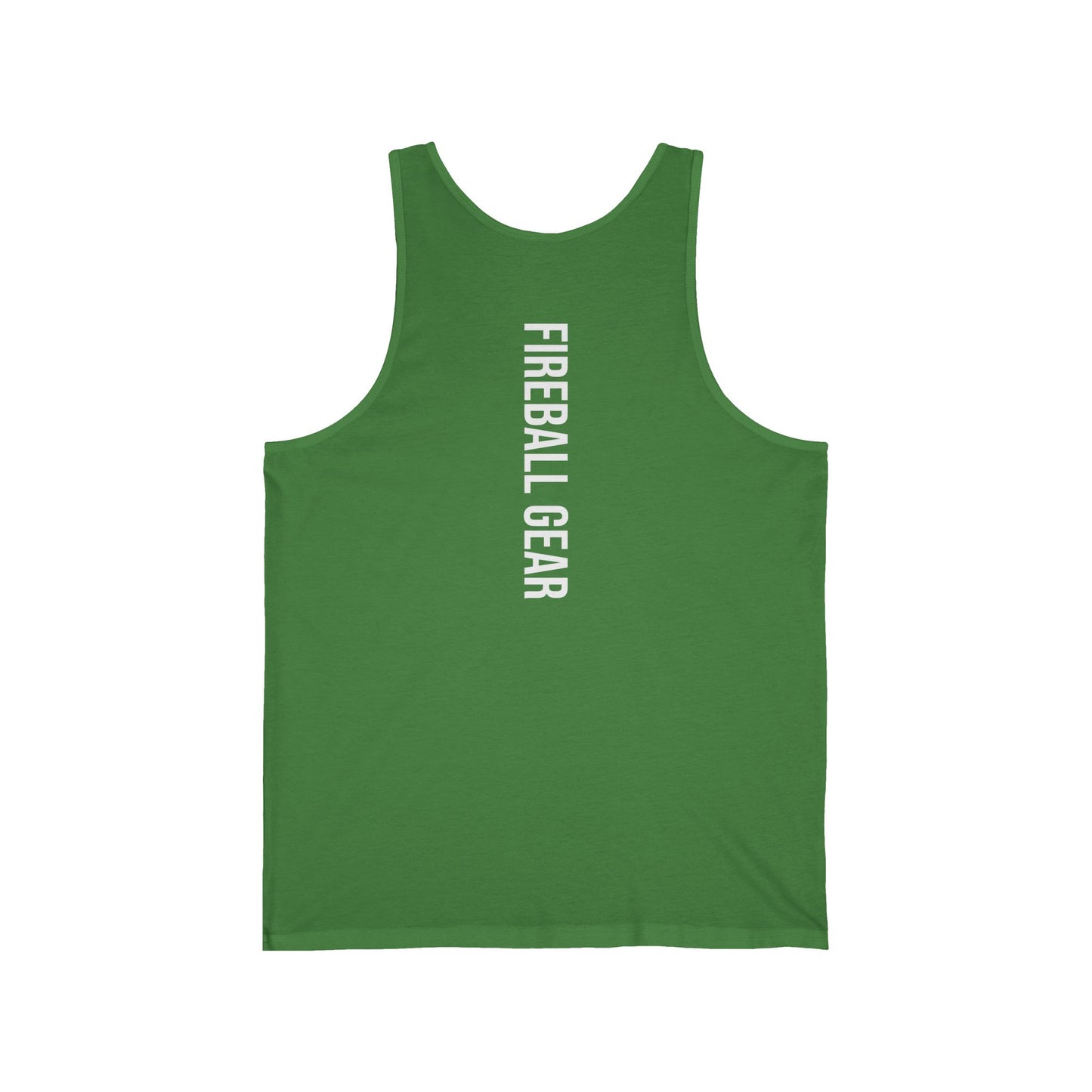 Fireball Gear - Flame & Gear - White - Jersey Tank Top