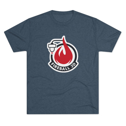 Fireball 3D - Triblend T-shirt