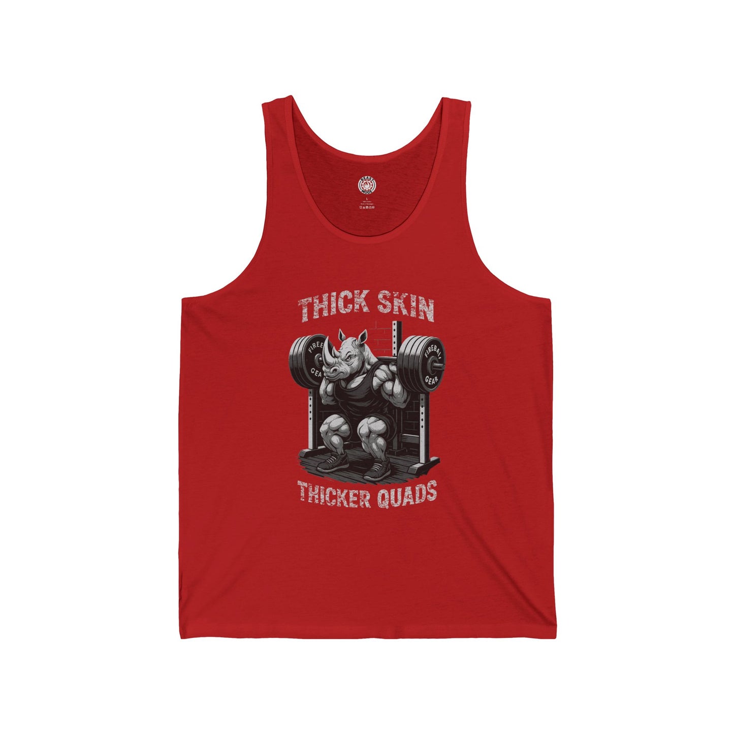 Beast Mode Series - Thick Skin, Thicker Quads - Jersey Tank Top