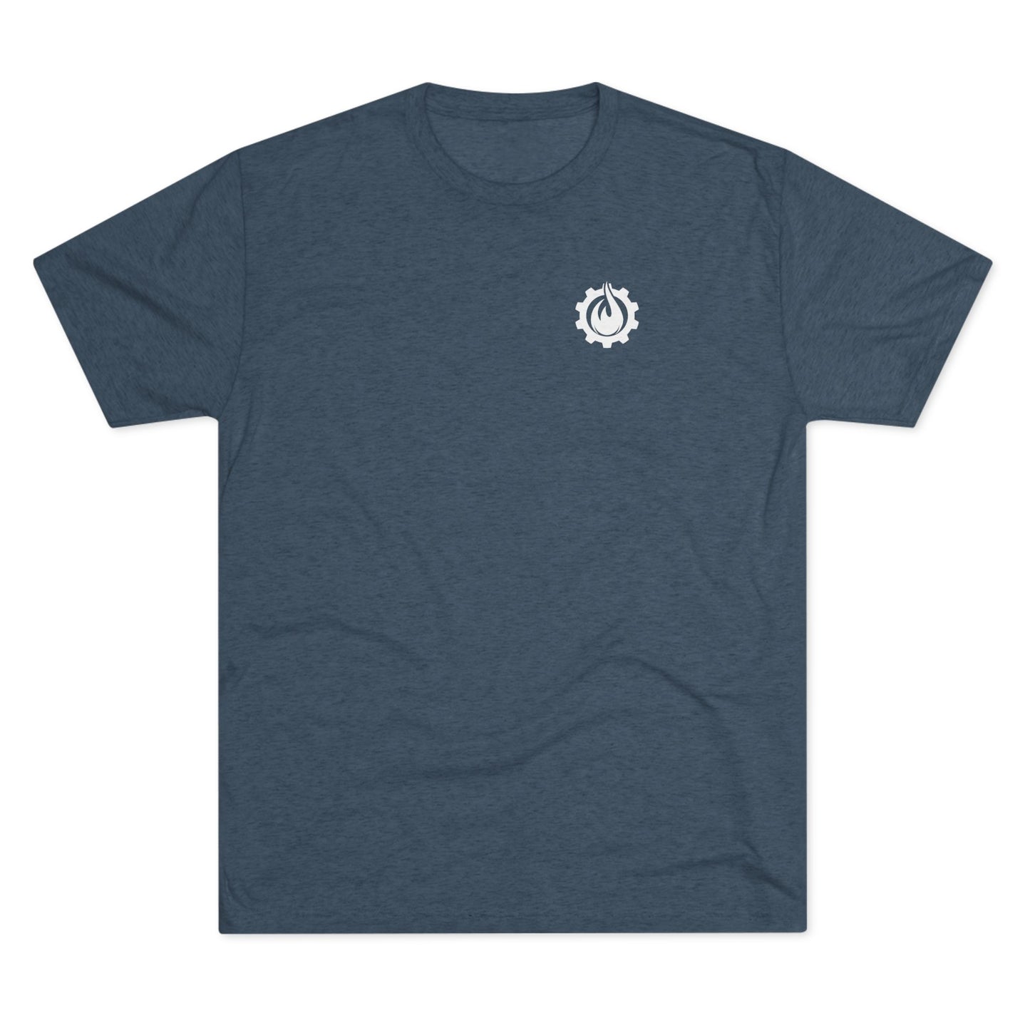 Fireball Gear - Flame & Gear - White - Triblend T-shirt