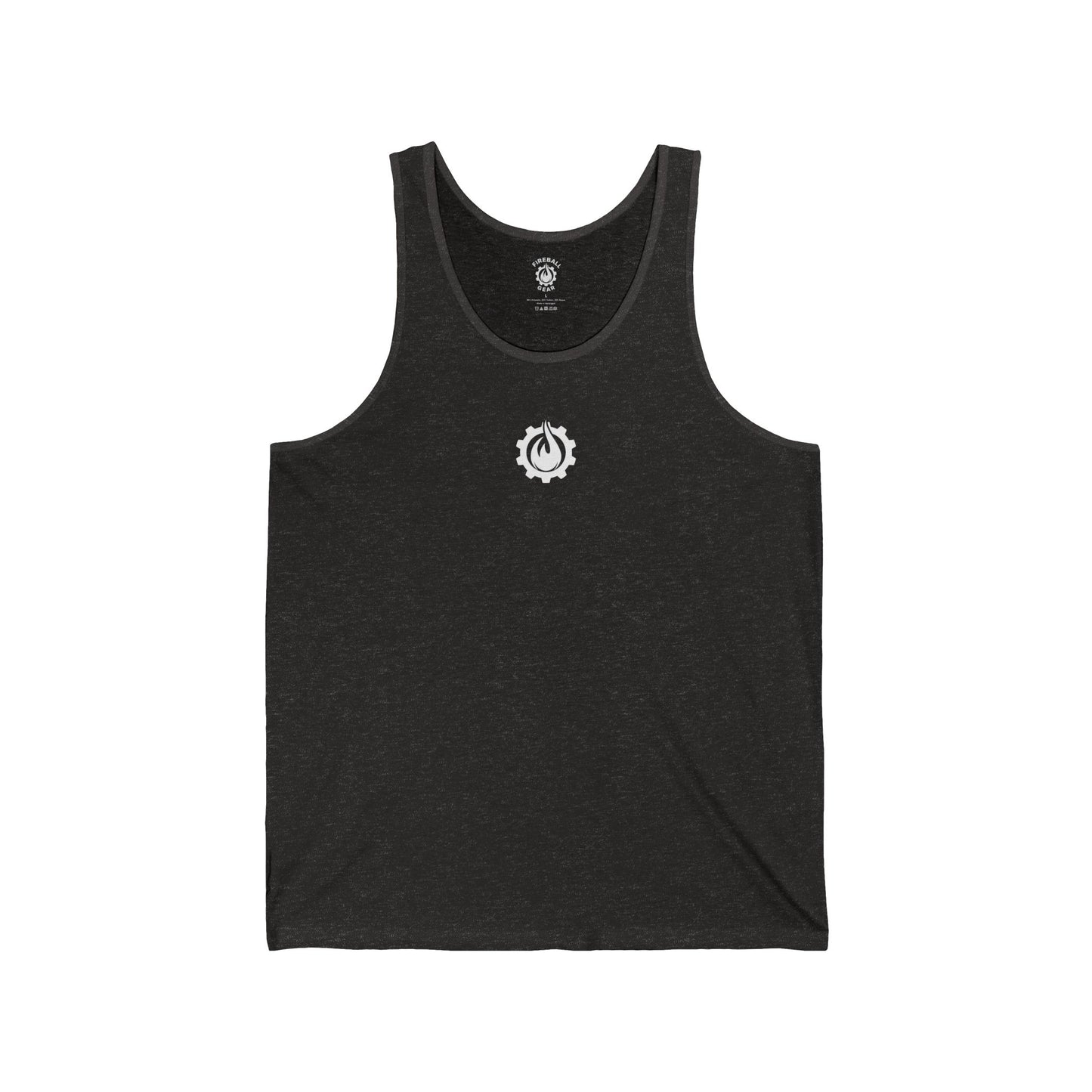 Fireball Gear - Flame & Gear - White - Jersey Tank Top